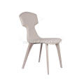 Italiensk minimalistiske hvide læder Ele Side stole